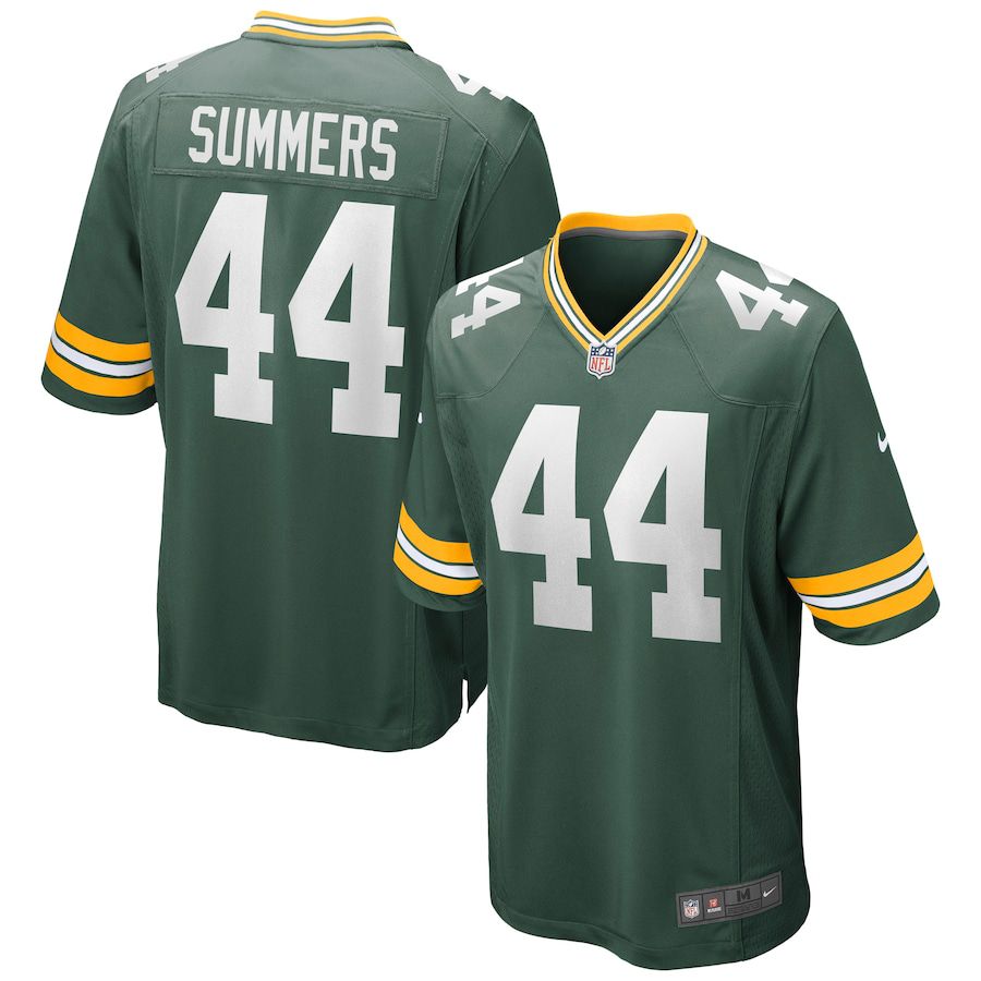 Men Green Bay Packers #44 Ty Summers Nike Green Game NFL Jersey